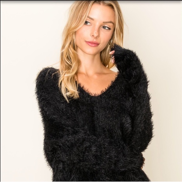 New! Stunning Knot fuzzy Liza sweater(super soft) - Picture 4 of 6